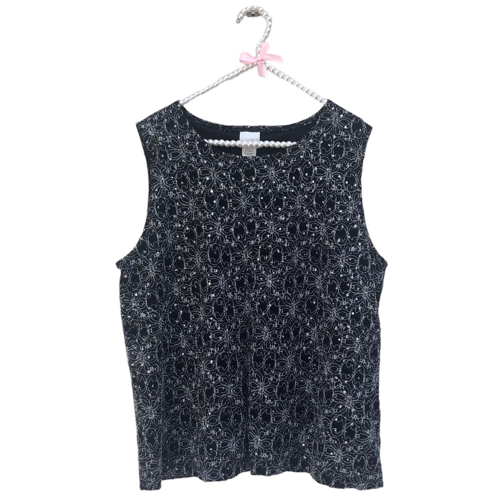Studio C Sparkly Tank Top size 14